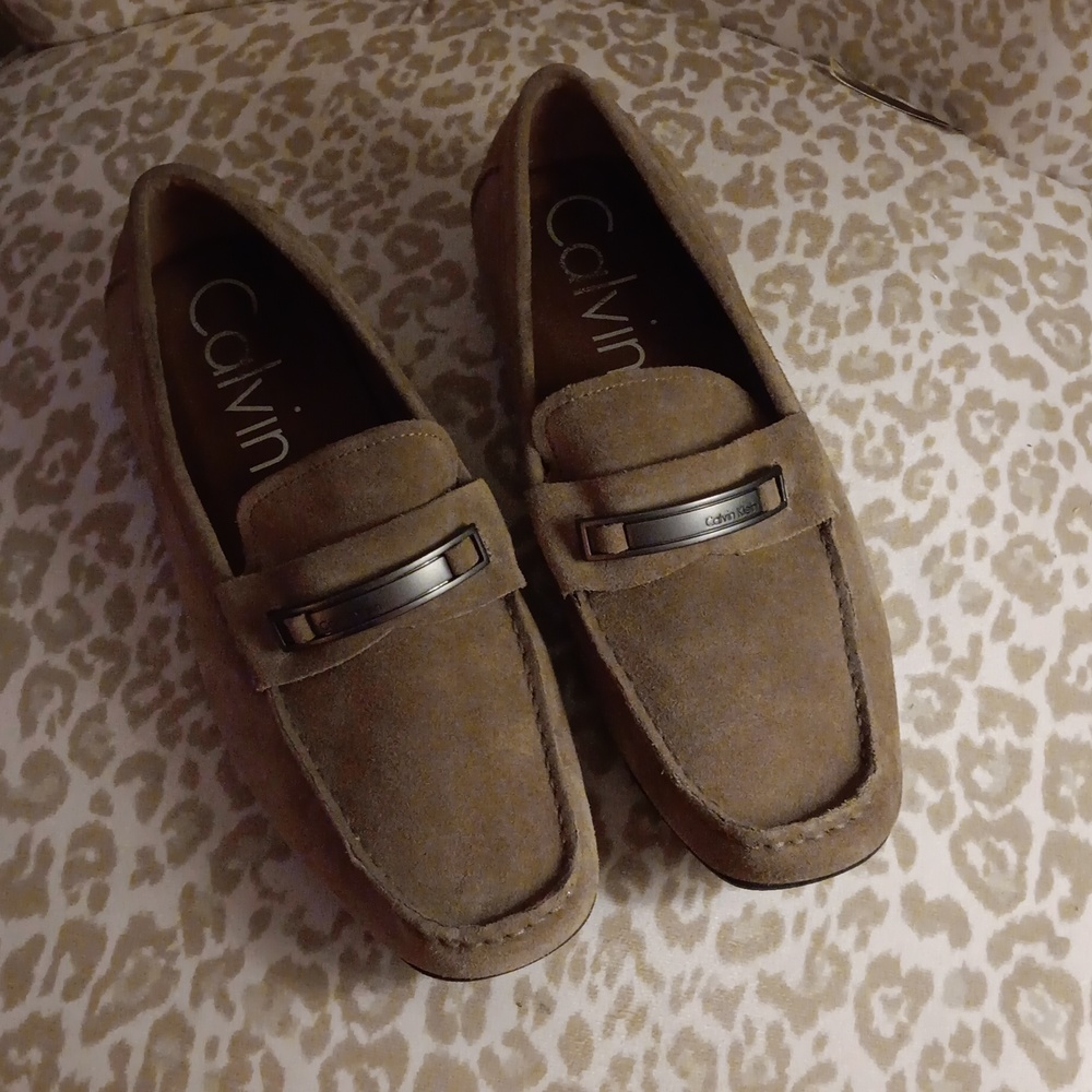 MENS CALVIN KLEIN SUEDE LOAFERS